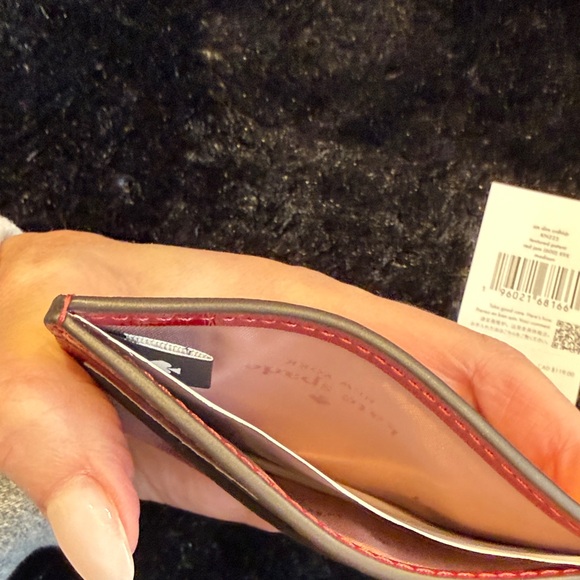 Kate Spade Madison Red Jam Card Case - Picture 3 of 6